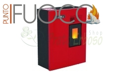 Camilla - pellet Stove 4.6 Kw red