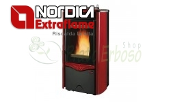 Duchessa Idro Steel - boiler-stove pellet from 12kw red