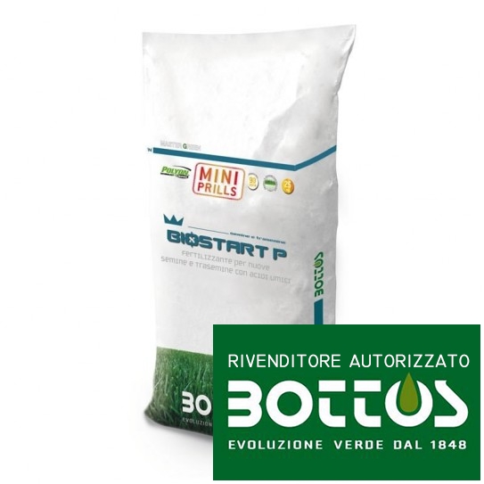 Bio Start 17-22-0 Mini Prills - Fertilizzante per prato da 25 Kg