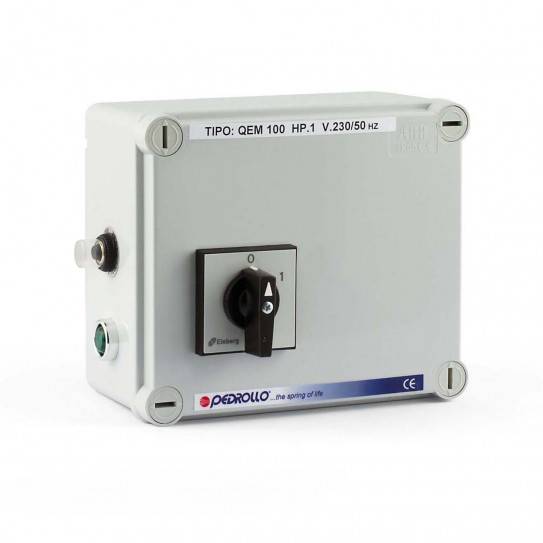 QEM 100 - Electric panel for 1 HP single-phase electric pump