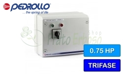 QET 075 - Electric panel for three-phase 0.75 HP electric pump