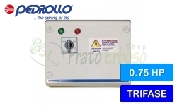 QST 075 - Electric panel for three-phase 0.75 HP electric pump