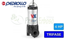 VX 40/65 - Bomba eléctrica VORTEX para aguas residuales trifásicas