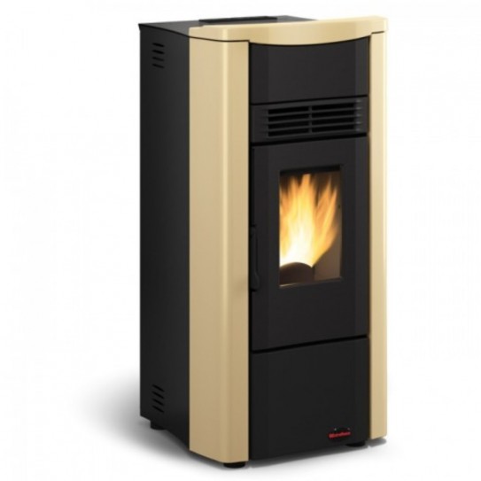 Giusy Plus - pellet Stove ducted from 9.2 Kw parchment