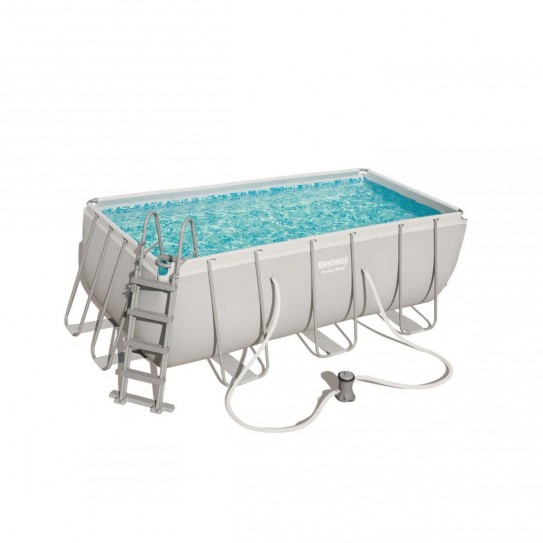 STEEL400 - MARCO DE SALPICADURAS piscina 4 x 2.11 xh 0.81 m