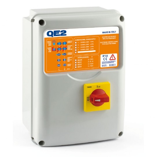 QE 2-TRI / 2 - Electronic panel for three-phase booster set