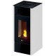 Saba - 14 Kw ductable white pellet stove