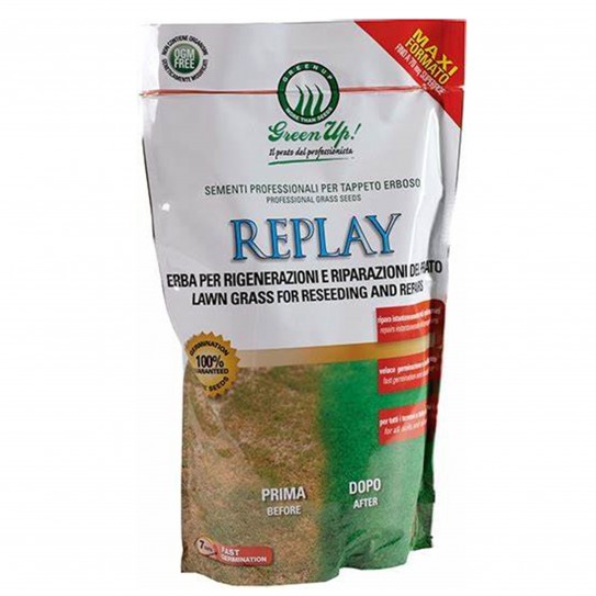 Replay - Graines pour la régénération de la pelouse de 1,2 Kg