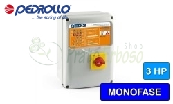 QED 2-MONO - Electronic panel for 3 HP single-phase electric pumps