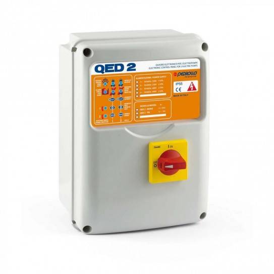 QED 2-MONO - Electronic panel for 3 HP single-phase electric pumps